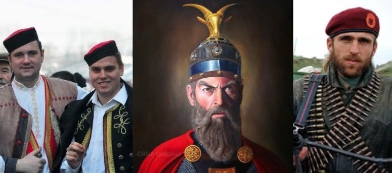 СЕРБЫ (СЛЕВА) И АЛБАНЦЫ НЕ ВСЕГДА БЫЛИ ВРАГАМИ. (Яндекс Картинки\тайный мир.ком\пинтерест.ру\твиттер.ком).