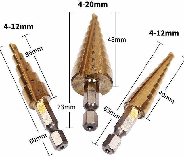 Ступенчатое сверло из быстрорежущей стали - Сверла по металлу и дереву - Hilti Казахстан