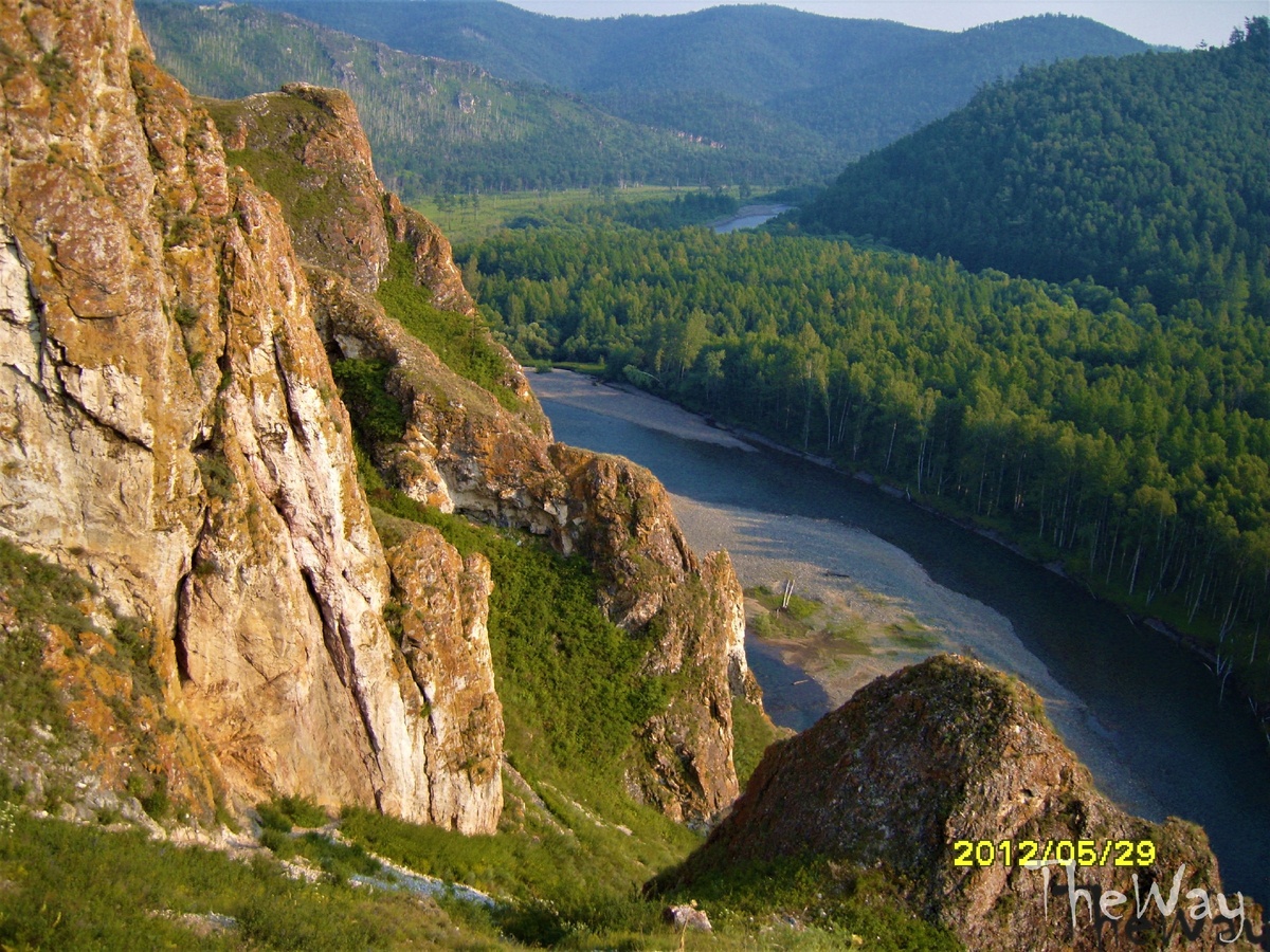 Тропа над рекой Белый Июс, Хакасия. Фото сделано моим отцом :)