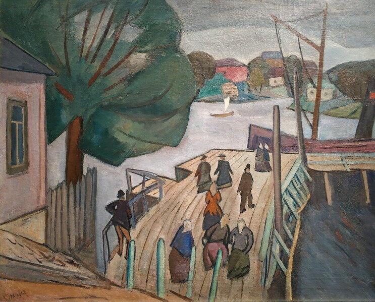 «Пристань. Серый день», Роберт Фальк, 1911 год