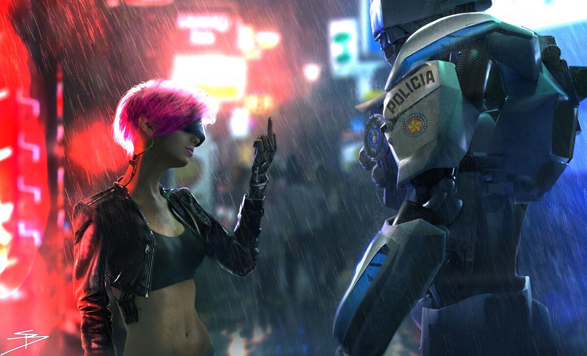 Cyberpunk 2077 роботы
