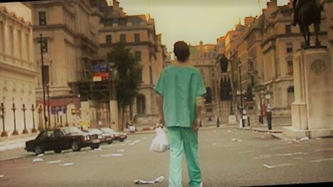 Кадры с опустошённым Лондоном взятый из фильма. 