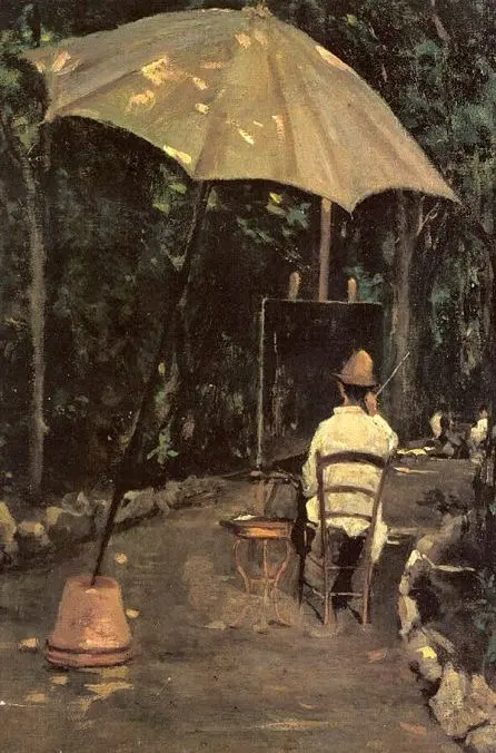 Сильвестр Лега. Художник Томмази за работой. 1885. 