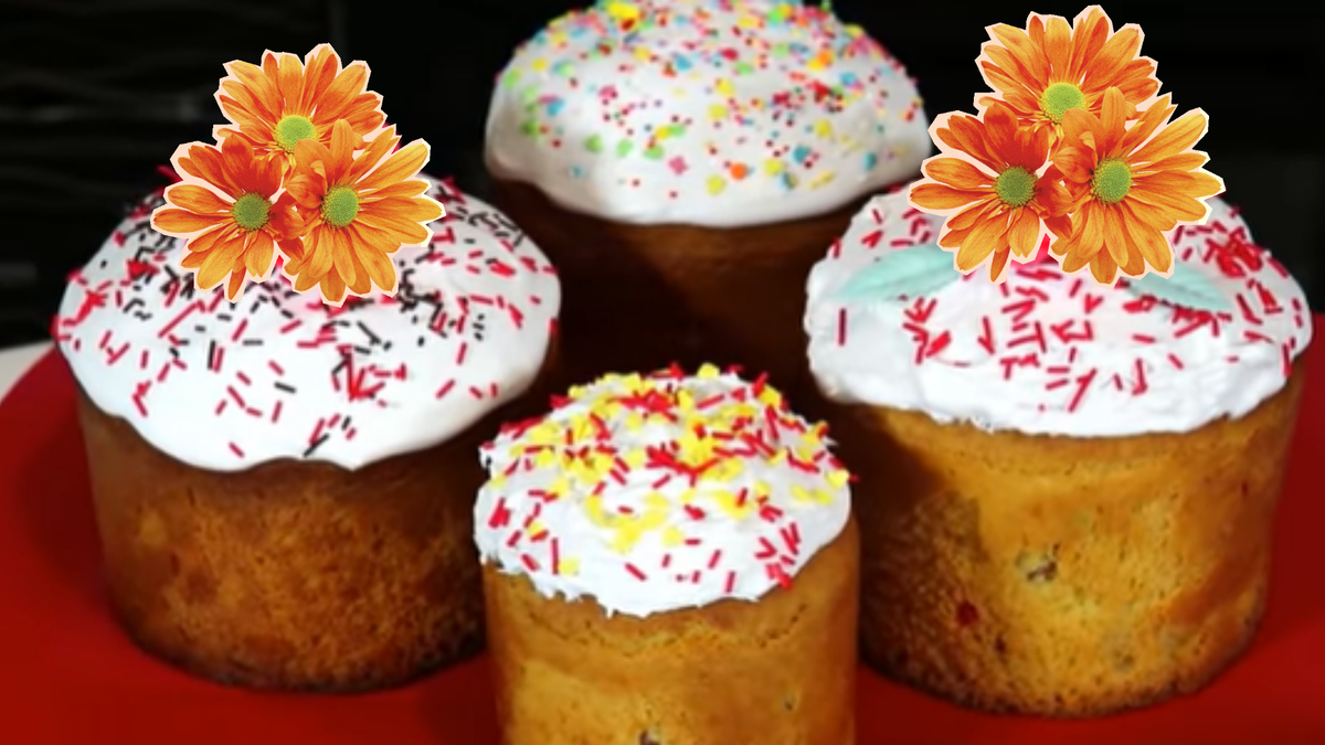 пасхальный кулич с изюмом