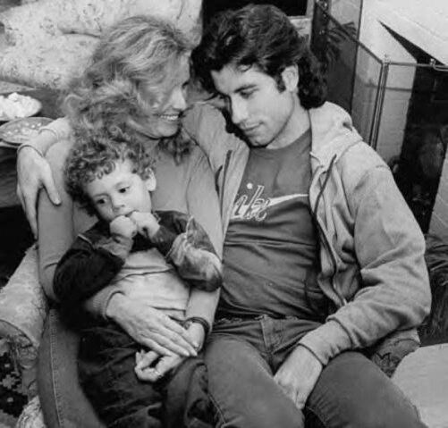 Дайана с сыном и Джон Траволта