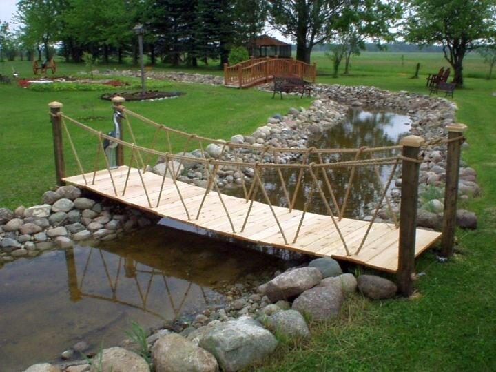 Особенности постройки мостика из дерева