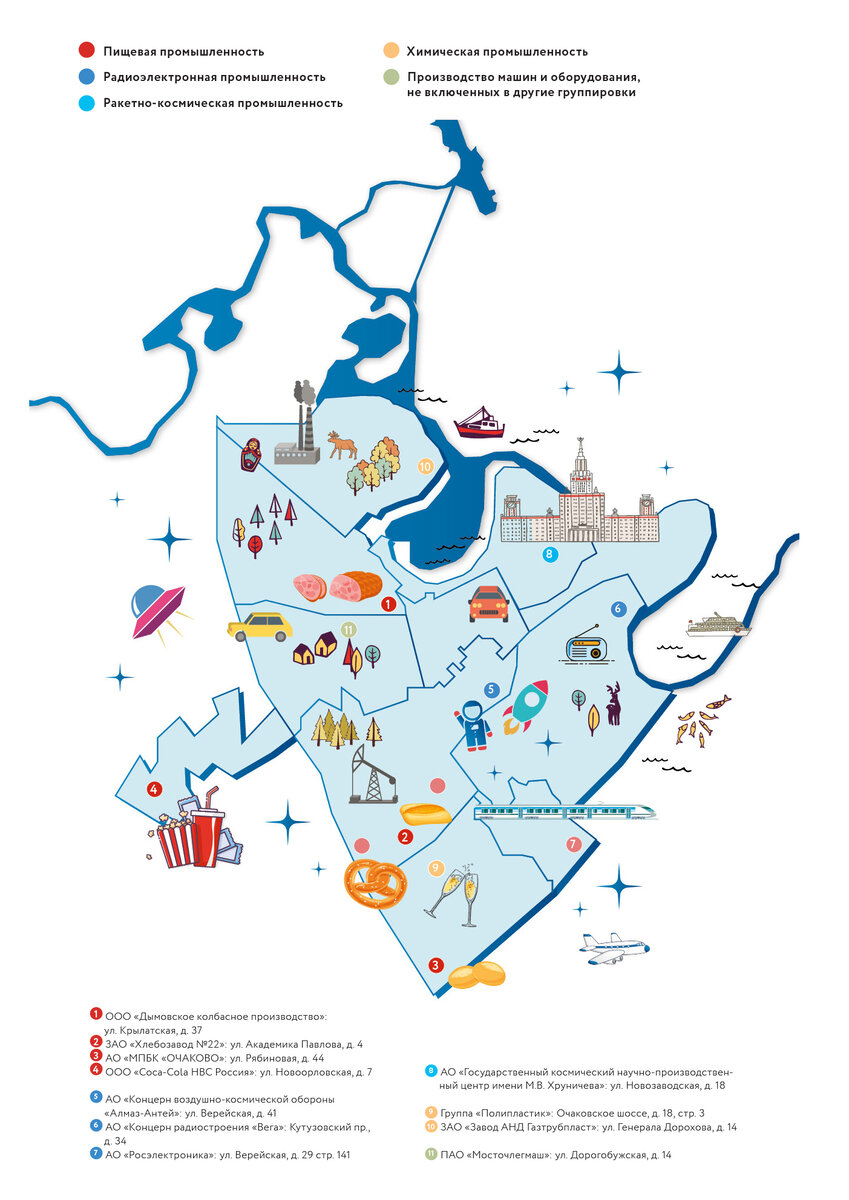 Промышленная карта ЗАО