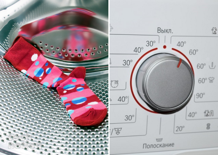 Носки не любят горячую воду / Изображение: дзен-канал technotion