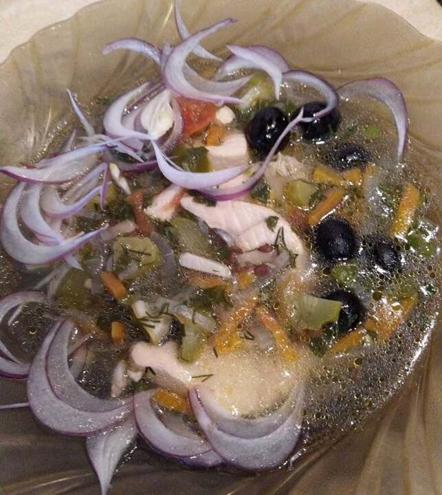 Ингредиенты для «Ароматный суп без картофеля»: