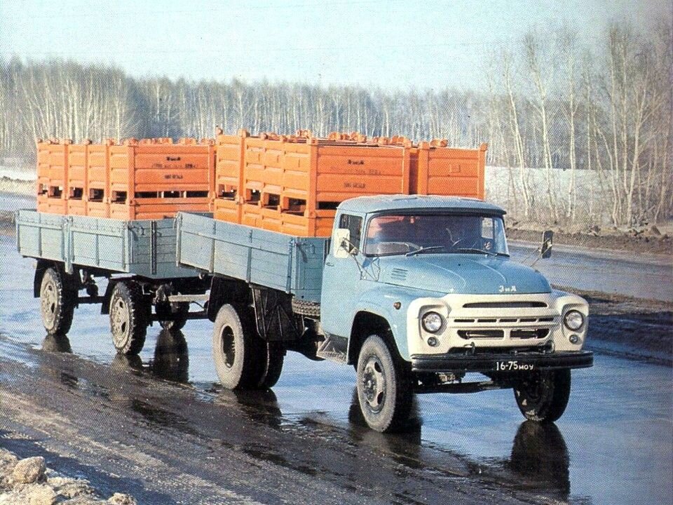 Зил 130 с прицепом ссср фото