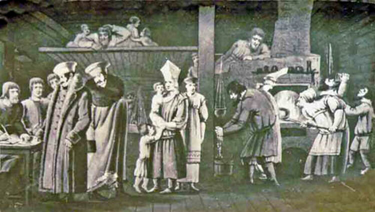 Ямская изба XVII века (рисунок неизвестного художника) / Источник: wikipedia.org