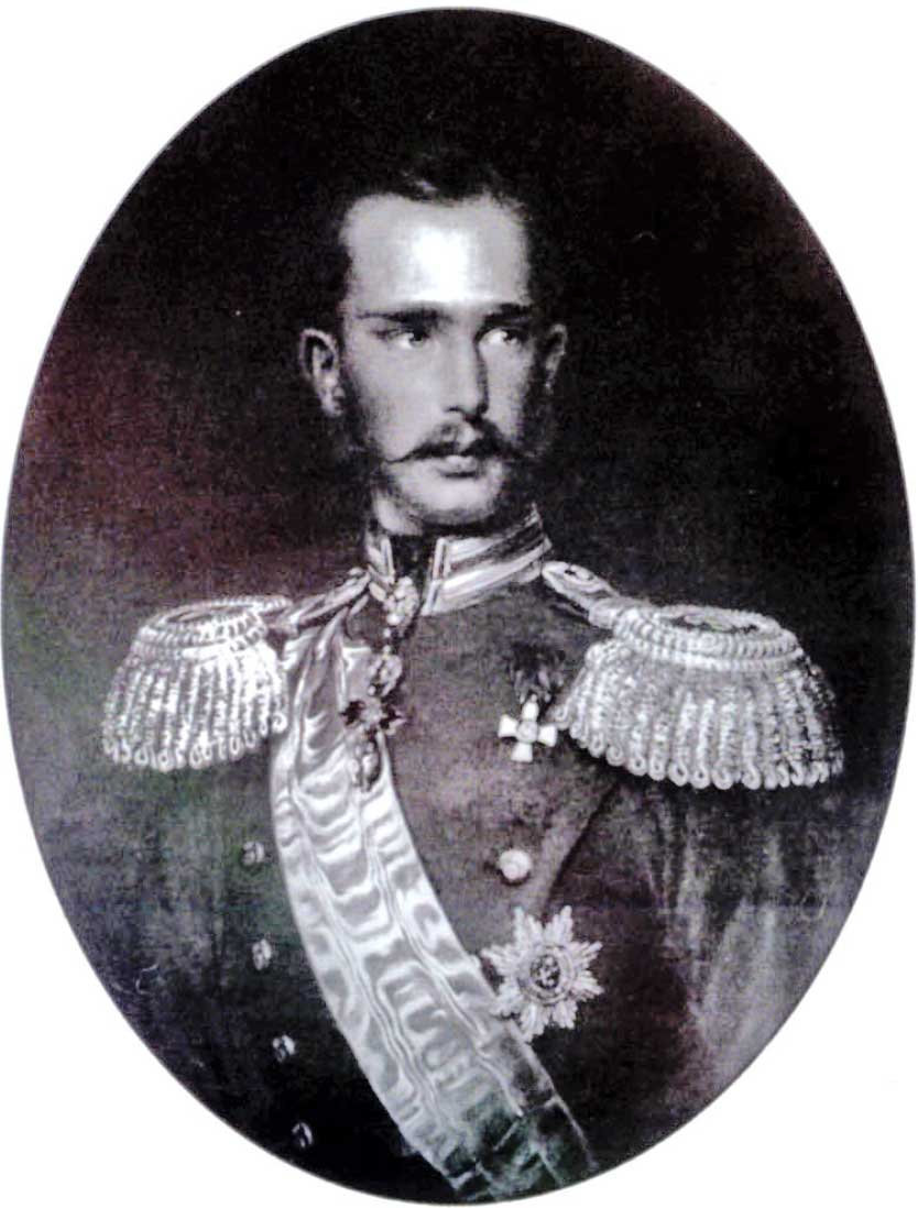 Портрет Франца-Иосифа I в мундире Кексгольмского гренадерского Императора Австрийского полка. 1860 г.