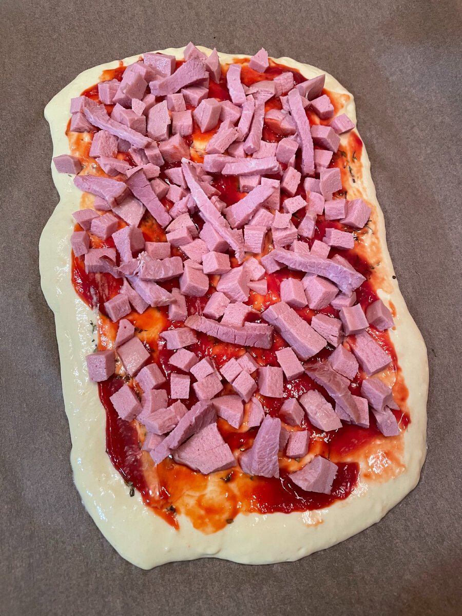 Пицца на сметане в духовке