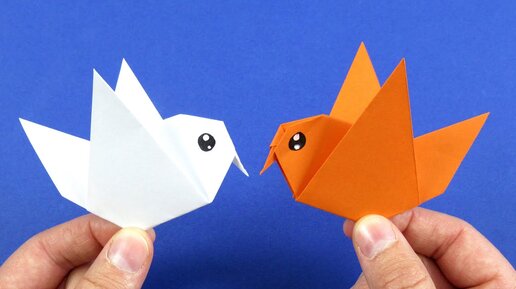 ОРИГАМИ ПТИЧКА | ГОЛУБЬ ИЗ БУМАГИ | ORIGAMI BIRD