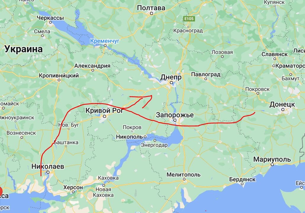 Карта украины кривой рог на карте