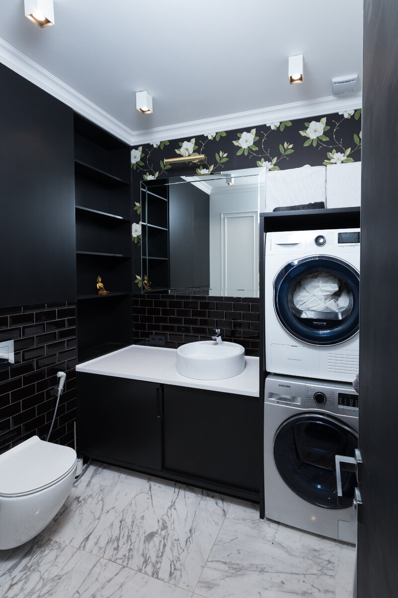 Прачечная по проекту дизайн студии D&D, изготовлено компанией БИС интерьер