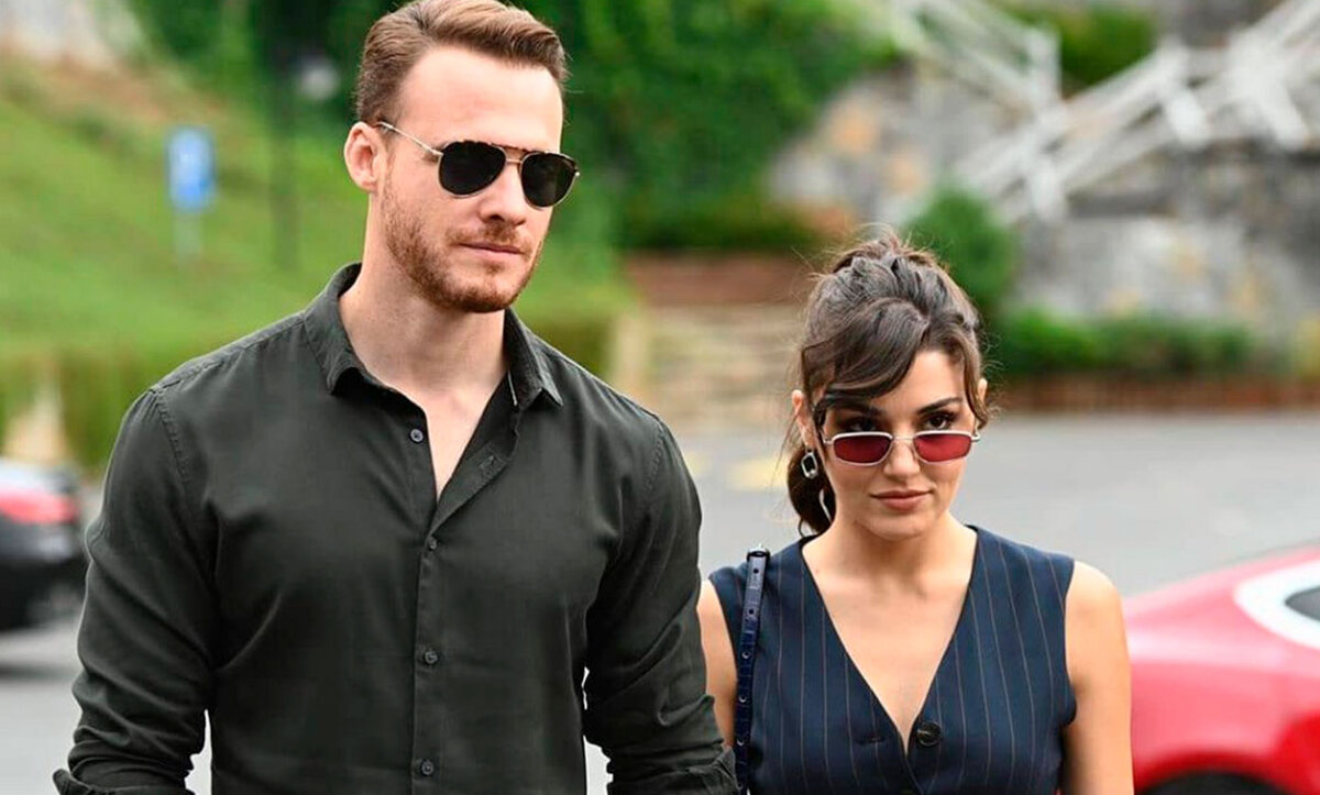 Керем Бурсин и Ханде Эрчел в сериале «Постучись в мою дверь»