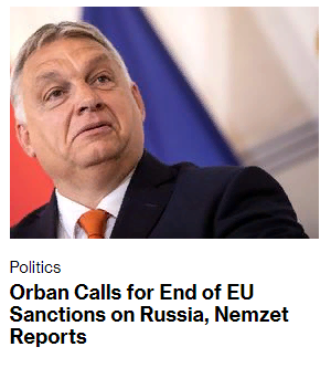 Источник https://www.bloomberg.com/news/articles/2022-09-22/orban-calls-for-end-of-eu-sanctions-on-russia-nemzet-reports?srnd=premium-europe&leadSource=uverify%20wall