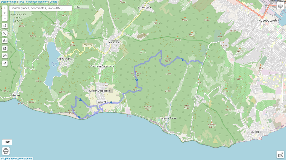 карта новороссийска маршрутки