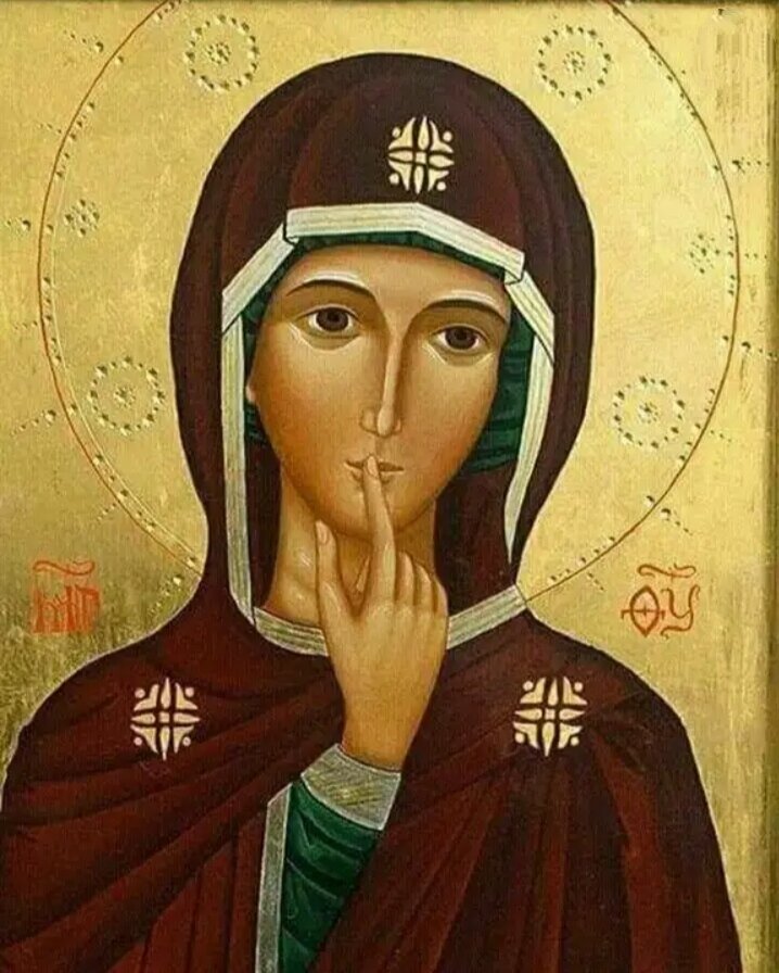 Икона Божией Матери "Молчание", фото