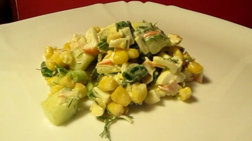 Крабовый салат с огурцами и яйцами рецепт – Европейская кухня: Салаты. «Еда»