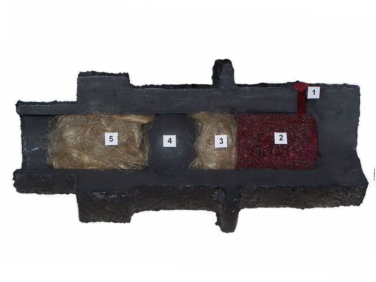 Заряженная пищаль в разрезе