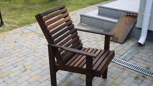 Как сделать садовое кресло СВОИМИ РУКАМИ | Making a homemade wooden chair
