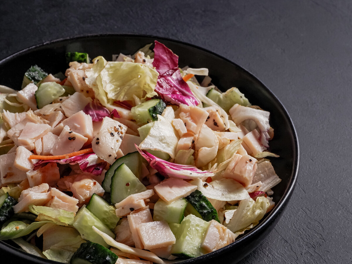 Фото автора. Салат с курицей