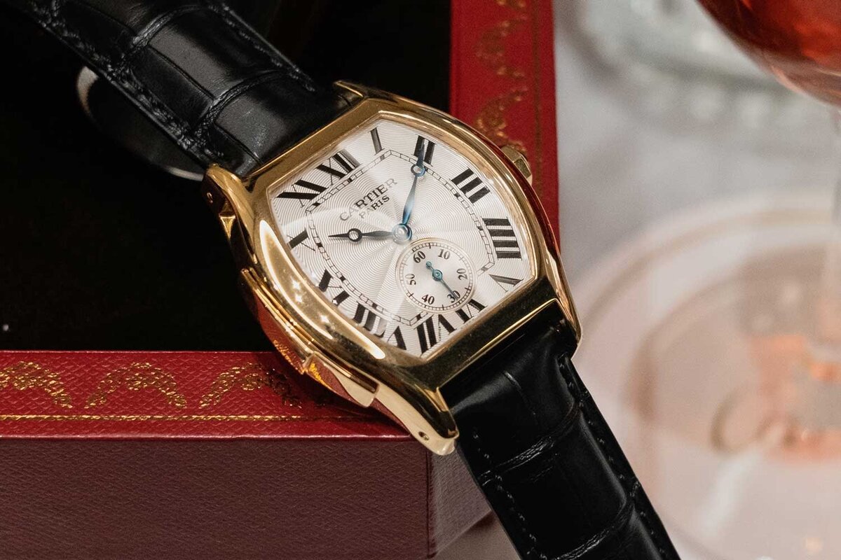 Часы Cartier Paris 18 Gold Plated