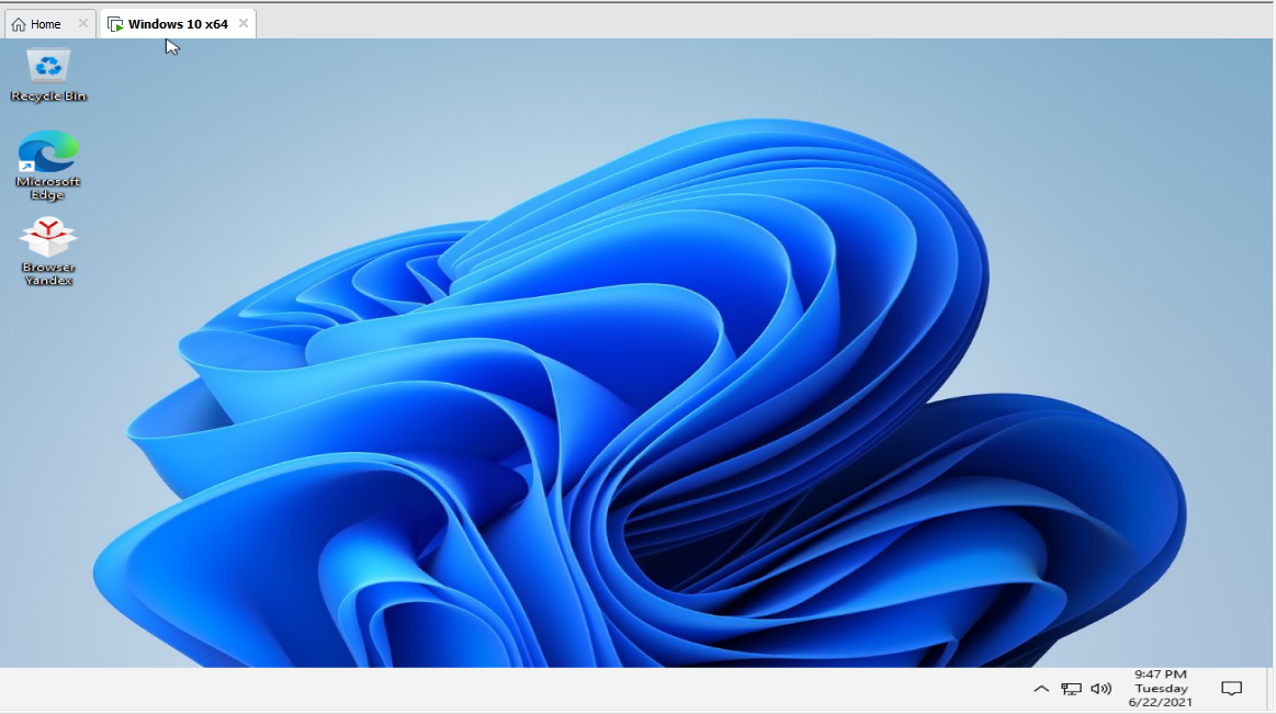 Установленная Windows 11 на VMware. Скриншот автора канала