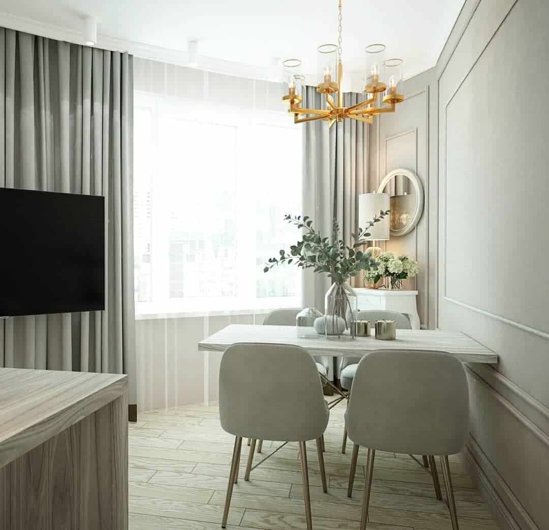 Шторы на кухню в стиле Неоклассика