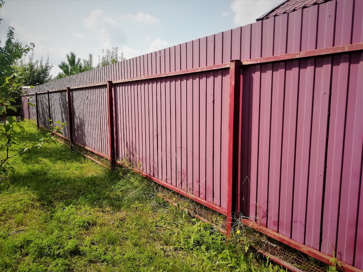 Наш забор снаружи