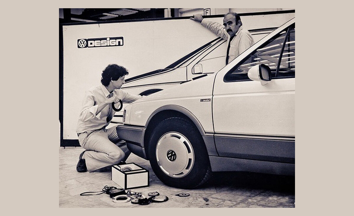 Макет Auto 2000. На заднем плане Герберт Шефер