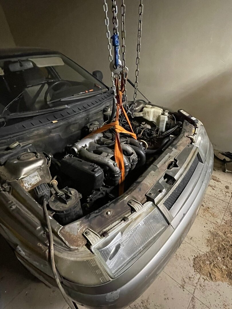 Снятие мотора. Личный фотоархив