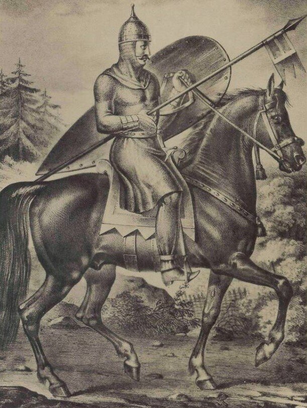 Русский конный воин Х - XI веков (Висковатов).