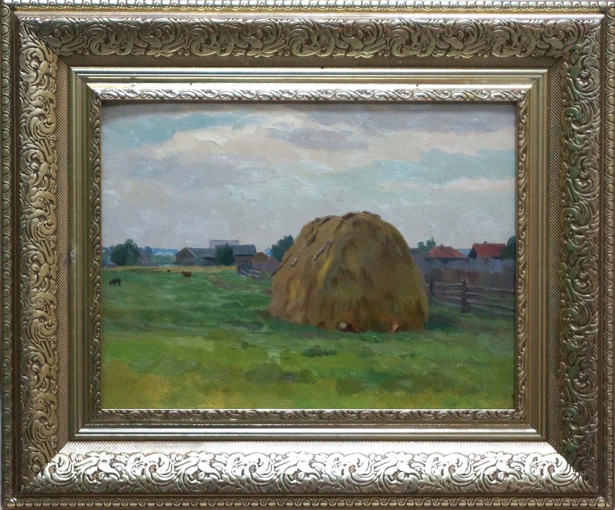 Зудихин Виктор Стог с В-Дуброво 30х42 км 1971 г  