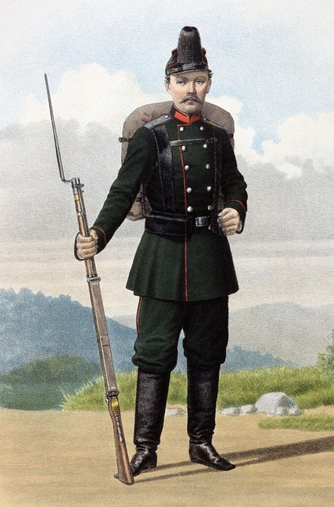 Рядовой Оренбургских Линейных батальонов