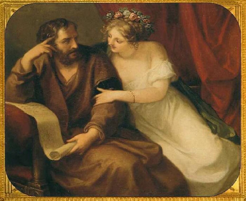 Ангелика Кауфманн «Фрина соблазняет философа Ксенократа». Источник: museumsworld.ru