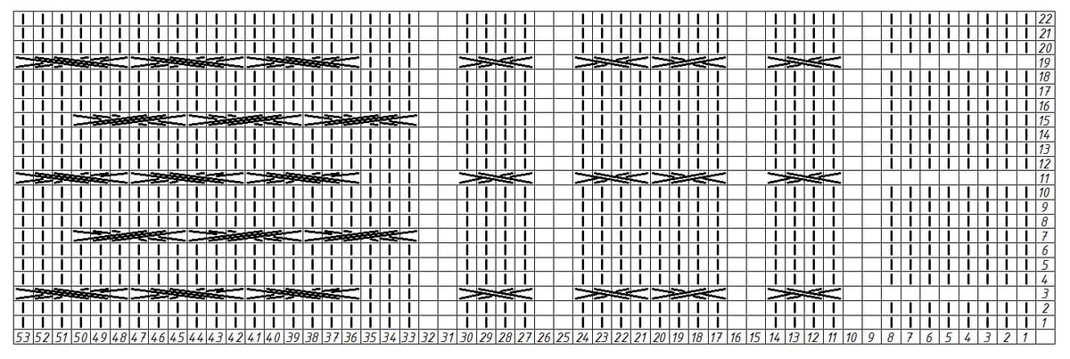 Схема переда и спинки