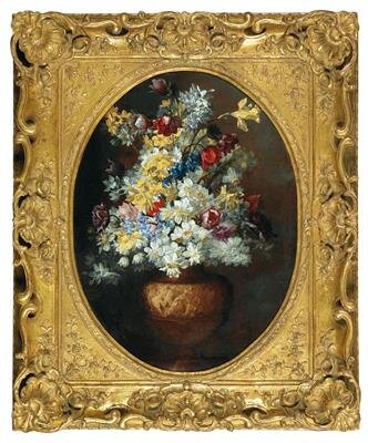 Нуцци, Марио (Марио деи Фьори) Цветы в вазе
Холст, масло, 64х49 см, овал
Аукционный дом Доротеум (Вена), 21.10.2018
Эстимейт € – 8-12 тыс., цена реализации € 13,655 тыс.