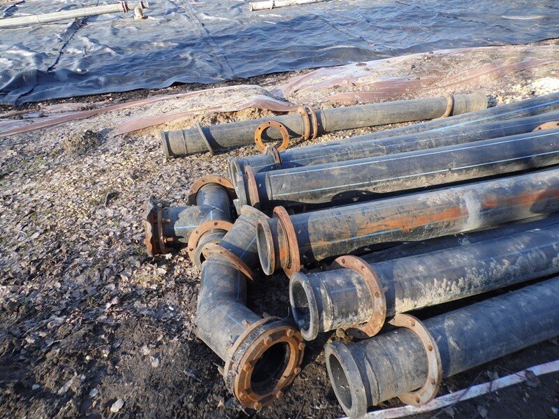 Филькино озеро. Гатчина, работы по расчистке донных отложений.