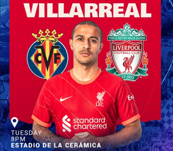 22:00 Футбол. Вильярреал - Ливерпуль. Лига чемпионов. 1/2 финала. Ответный матч