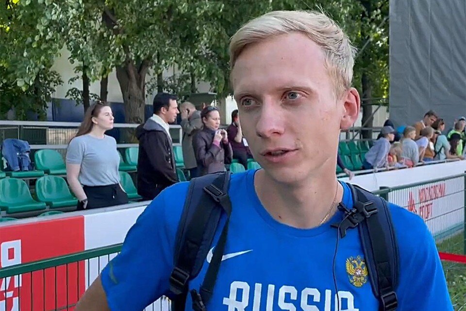     Савелий Савлуков. Скриншот видео rusathletics.info