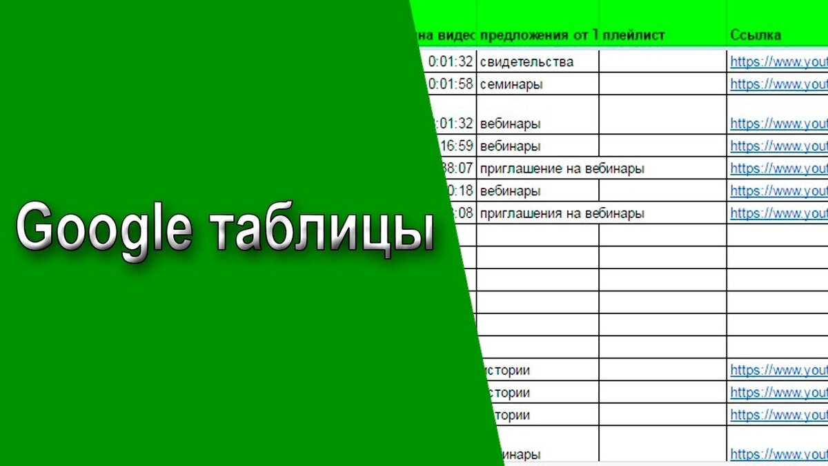 Гугл-таблицы