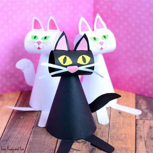 Как сделать оригами кошку из бумаги: схемы для детей