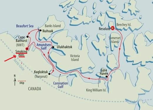 Местоположение Курящих Холмов на карте Канады (источник фото: Интернет)