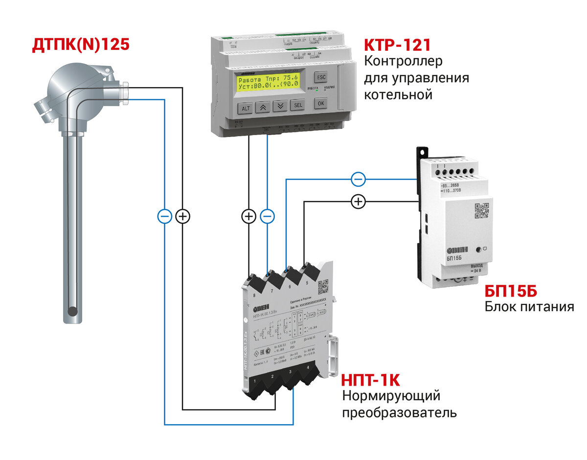 Пример подключения. Овен датчики примеры схем. КТР-121 Овен. Сигнализатор Овен ДЗ-1ch4. Расключка электро котельной по датчикам.