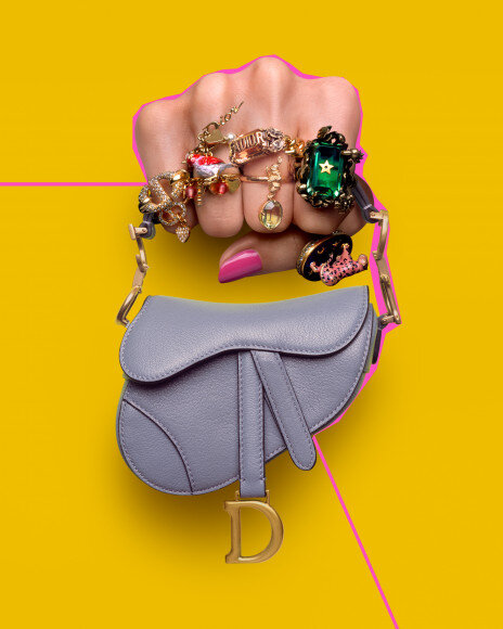 Мини сумка "Saddle bag" от "Christian Dior"