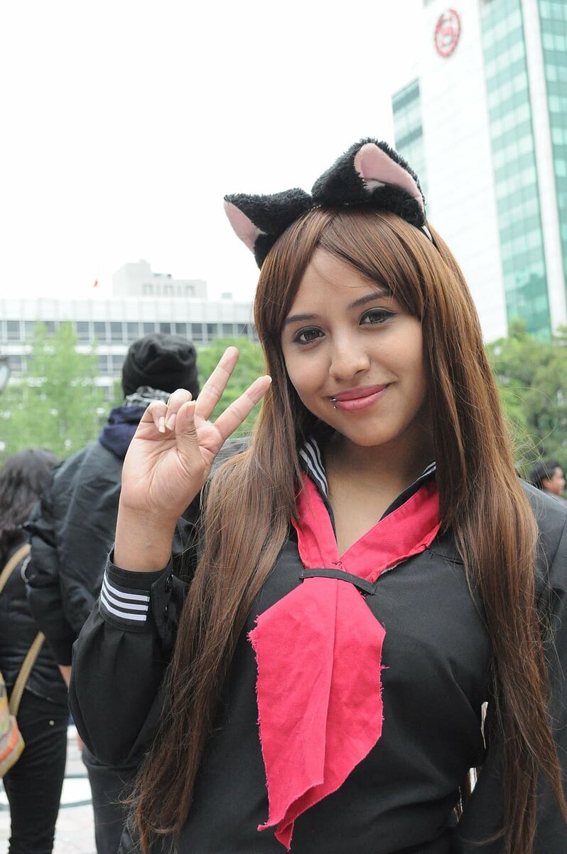 Косплеешра с одного из фестивалей аниме в японии