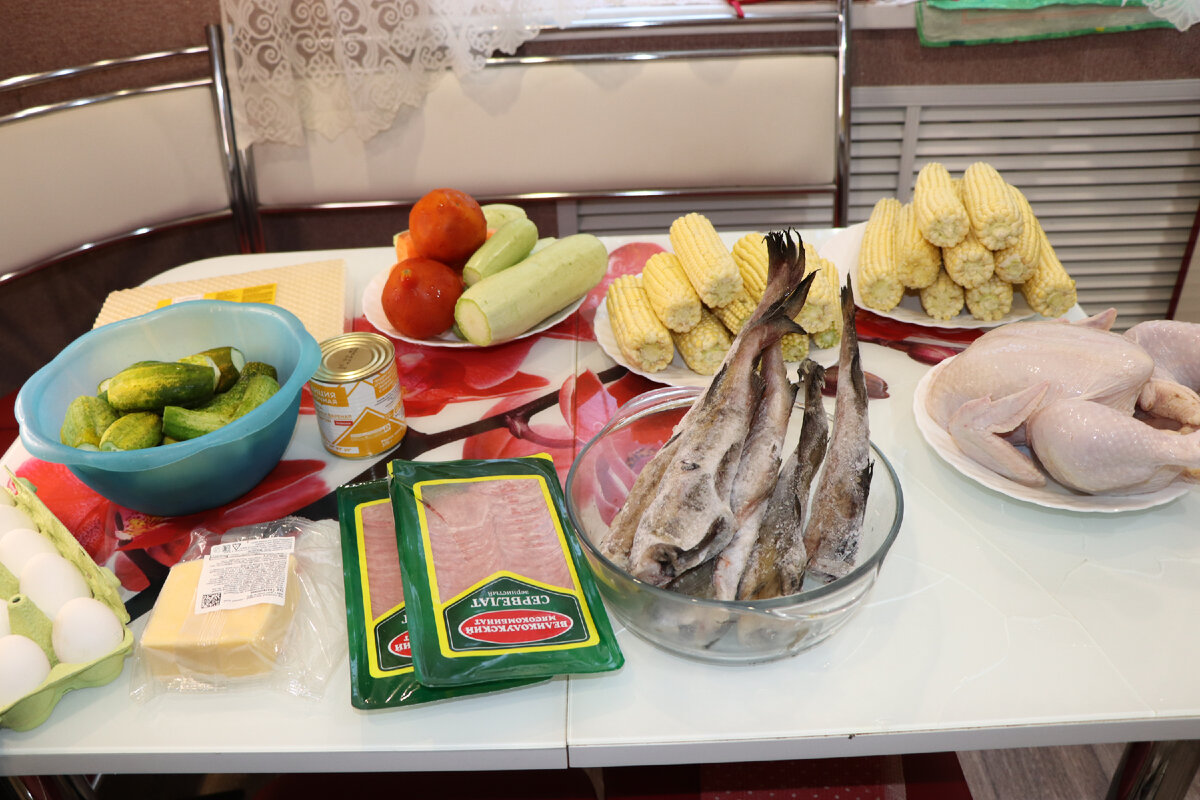 Фото автора. Это мой набор продуктов на этот раз. 